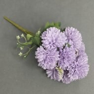 KRİZANTEM ÇİÇEK 9 LU BAŞLIK-LİLA RENK - Görsel 1