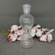 PLASTİK KOLONYA ŞİŞESİ 300CC  PIRLANTA MODEL-KRAL TACI KAPAK+PLASTİK TIPA - Görsel 1