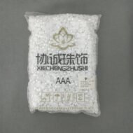 İNCİ BONCUK YARIM MODEL 8MM BEYAZ RENK 500 GRAM - Görsel 1