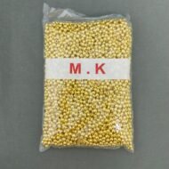 İNCİ YUVARLAK 6 MM DELİKLİ-500 GR -GOLD  RENK - Görsel 1
